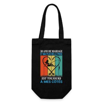 Pêche Pêcheur Cadeau humour personnalisé - Sac à bouteille - noir - Devant