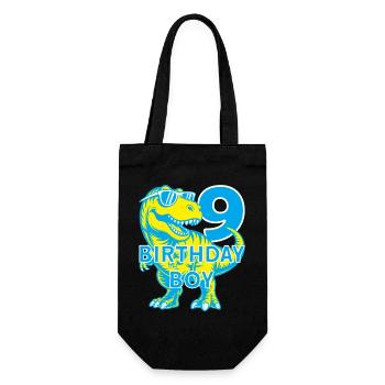 DINO 9 ANS DINOSAURE 9E ANNIVERSAIRE - Sac à bouteille - noir - Devant