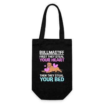 Bullmastiff - Geschenkbeutel für Flaschen - Schwarz - Vorne