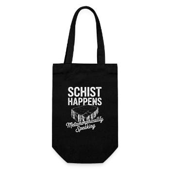 Schiefer geschieht metamorph gesehen - Geschenkbeutel für Flaschen - Schwarz - Vorne
