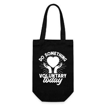 Social Worker Quote Do Something Today Social - Gift Bag for Bottles - black - Front