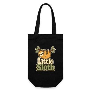 Paresseux paresseux mignon, petit paresseux pour enfants - Sac à bouteille - noir - Devant