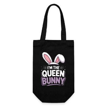 Königin der Bunny Hasen - Geschenkbeutel für Flaschen - Schwarz - Vorne
