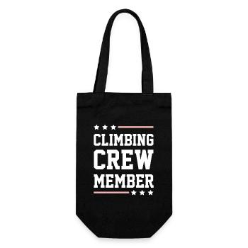 Climbing Crew - Geschenkbeutel für Flaschen - Schwarz - Vorne
