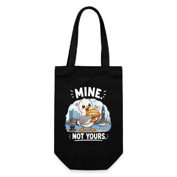 Mine Not Yours Möwe - Geschenkbeutel für Flaschen - Schwarz - Vorne