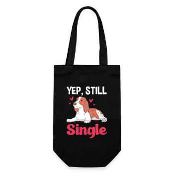 Springer Spaniel - Gift Bag for Bottles - black - Front