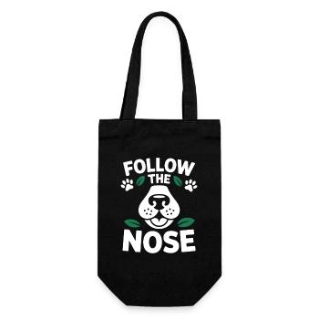 Follow The Nose Dog Nose Work Fun - Gift Bag for Bottles - black - Front