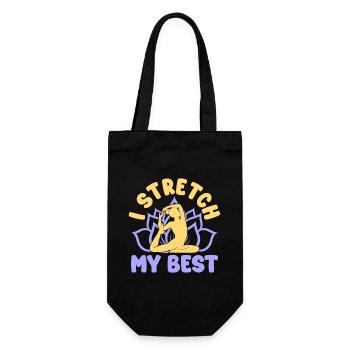 Yoga Je m’étire Mon meilleur yoga drôle - Sac à bouteille - noir - Devant