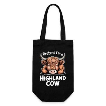 Dictions des Highlands écossais sur les bovins : cadeau amusant - Sac à bouteille - noir - Devant