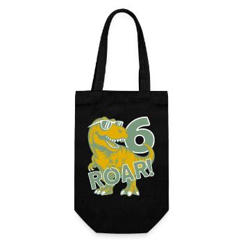 DINO 6 ANS DINOSAURE 6E ANNIVERSAIRE - Sac à bouteille - noir - Devant