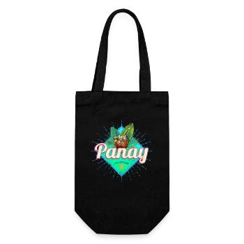 Panay Philippinen Vintage Insel Filipino Souvenir - Geschenkbeutel für Flaschen - Schwarz - Vorne