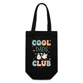 Gender Reveal Cool Dads Club Baby Shower Pregnancy - Gift Bag for Bottles - black - Front