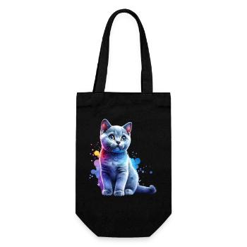 Cadeau du Chat Bleu Russe - Sac à bouteille - noir - Devant