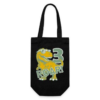 DINO 3E ANNIVERSAIRE DINOSAURE - Sac à bouteille - noir - Devant