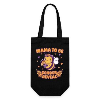 Annonce de la révélation du sexe de la maman pour la baby shower - Sac à bouteille - noir - Devant