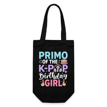 Prima of The K-Pop Birthday Girl - Geschenkbeutel für Flaschen - Schwarz - Vorne