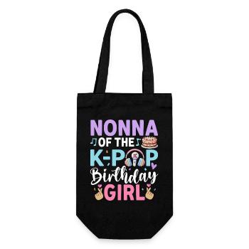 Nonna of The K-Pop Birthday Girl - Geschenkbeutel für Flaschen - Schwarz - Vorne