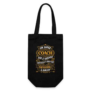 Cadeau Super Coach Citation Vintage - Sac à bouteille - noir - Devant