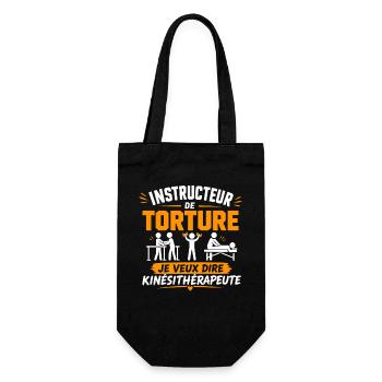 Instructeur Torture Kinésithérapeute - Sac à bouteille - noir - Devant