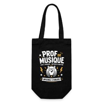 Prof de Musique Rock Inoubliable - Sac à bouteille - noir - Devant