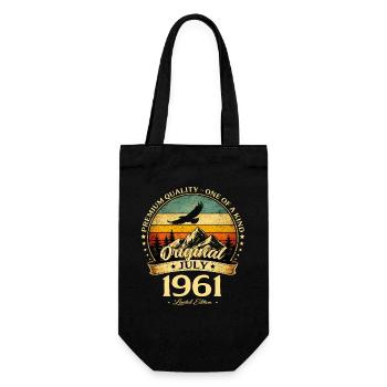 Cadeau du 65e anniversaire Millésime juillet 1961 - Sac à bouteille - noir - Devant