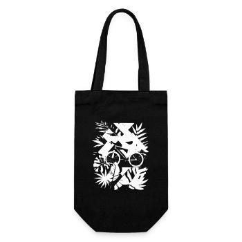 Mountain Bike Graphics - Gift Bag for Bottles - black - Front