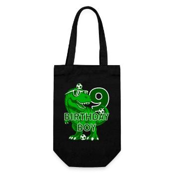 9 ANS D’ANNIVERSAIRE GARÇON FOOTBALL 9E ANNIVERSAIRE - Sac à bouteille - noir - Devant