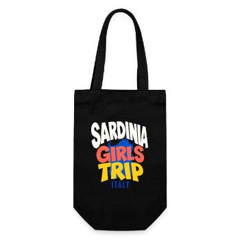 Sardinia Girls Trip Italien Vacation Squad Reise-ID - Geschenkbeutel für Flaschen - Schwarz - Vorne
