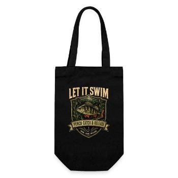 Chemise de pêcheur de pêcheur à l’achigan - Sac à bouteille - noir - Devant