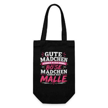 Mallorca Party Spruch Malle Damen Outfit Humor - Geschenkbeutel für Flaschen - Schwarz - Vorne