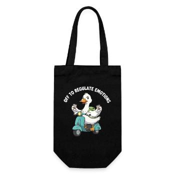 Quak Scooter Emotion Regulator - Gift Bag for Bottles - black - Front