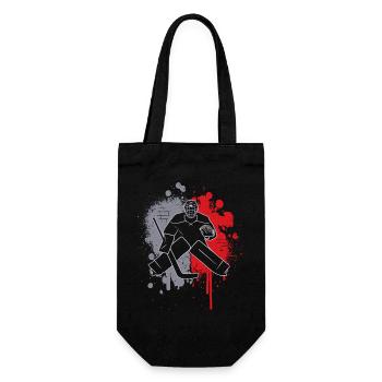 Eishockey Torwart Farbklecks Eishockeyspieler - Gift Bag for Bottles - black - Front