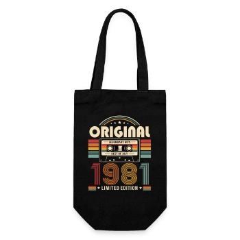 Cadeau pour le 45e anniversaire Millésime de juillet 1981 - Sac à bouteille - noir - Devant