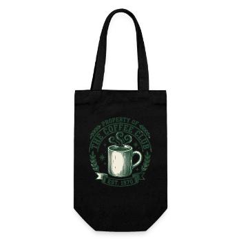Coffee Club Tasse à café vintage des années 1970 - Sac à bouteille - noir - Devant