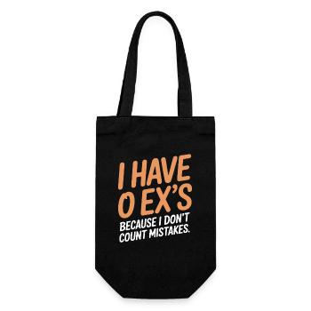 Ex Boyfriend I Have 0 Exs Separation Divorce Single - Gift Bag for Bottles - black - Front