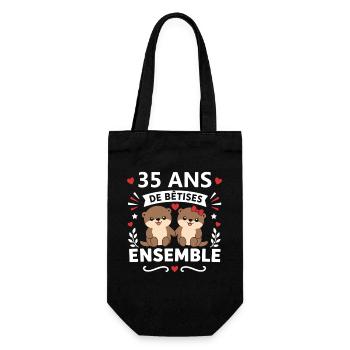 35 Ans Ensemble Oursons - Sac à bouteille - noir - Devant