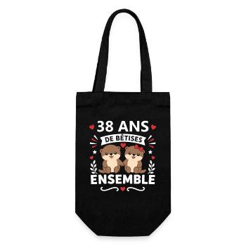 38 Ans Ensemble Bêtises - Sac à bouteille - noir - Devant