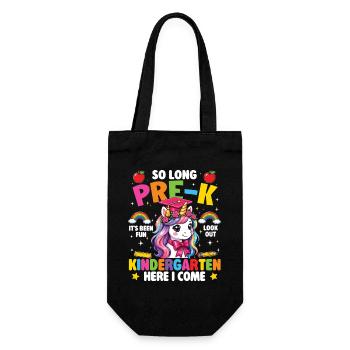 Adieu Pré-K Attention Fille de maternelle - Sac à bouteille - noir - Devant