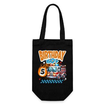 Pompiers du 5e anniversaire - Sac à bouteille - noir - Devant