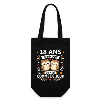 18 Ans Amour Nuit Jour - Sac à bouteille - noir - Devant
