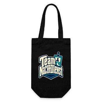 Team Nachtdienst Nurse Night Shift Humor - Gift Bag for Bottles - black - Front