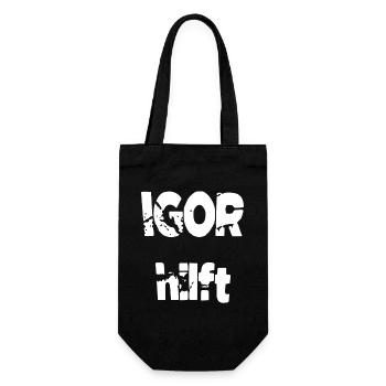 Igor helps - Gift Bag for Bottles - black - Front