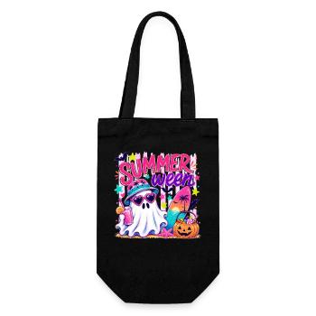 Summerween Fantôme Plage | Vacances Halloween - Sac à bouteille - noir - Devant