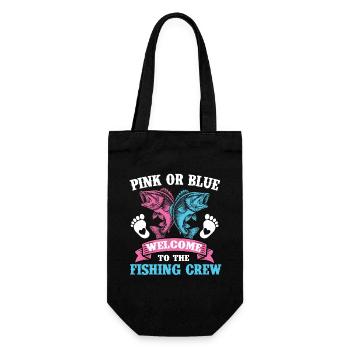 Rose ou bleu Bienvenue à l’équipe de pêche - Sac à bouteille - noir - Devant