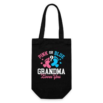 Révélation du sexe de Grand-mère rose ou bleue - Sac à bouteille - noir - Devant