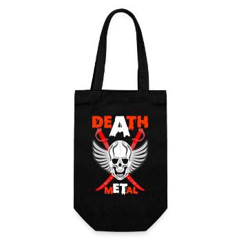 Skull Wings Blades Metal Death Metal - Gift Bag for Bottles - black - Front
