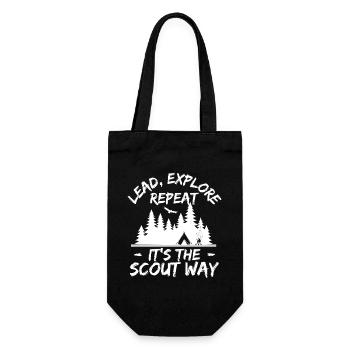 boys scout Scouting Lead Explore Repeat Scout - Gift Bag for Bottles - black - Front