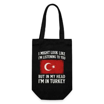 Chemise avec slogan de la Turquie - Sac à bouteille - noir - Devant