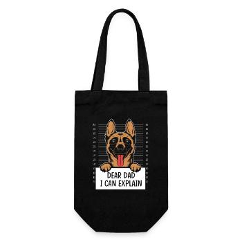 Belgian Malinois - Gift Bag for Bottles - black - Front