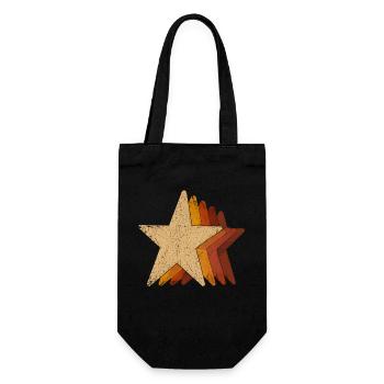 Star Star Stack Star Silhouette Stars - Gift Bag for Bottles - black - Front